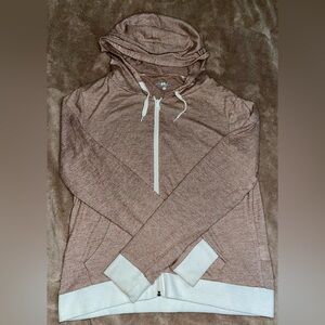 Bongo Women’s Long Sleeve Zip Up Jacket With Hood Size Medium